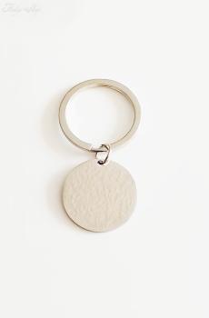 Schlüsselanhänger rund Fledermaus Gravur